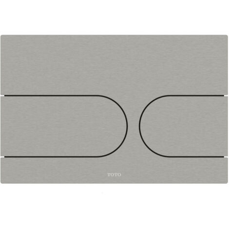 Placca di comando comando 150 x 220 x 5 mm, acciaio inox spazzolato TOTO