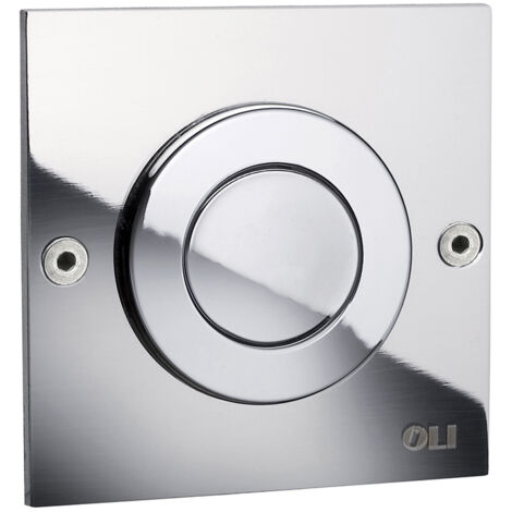Placca di comando completa per cassette pneu oli mono trend cromo