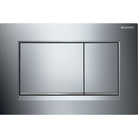 Placca di comando cromop lucido da 24.6x1.2x16.4 cm Geberit Sigma 30 115.883.KH.1  Cromo/Satinato
