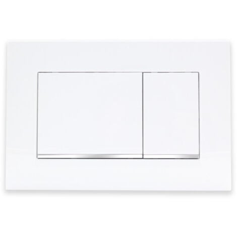 ANDYOU Placca di comando doppia Geberit Delta30, bianco alpino (115.137.11.1)