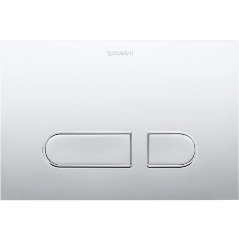 Placca di comando DURASYSTEM A1 217x146,5mm per WC, DURAVIT plastica bianca