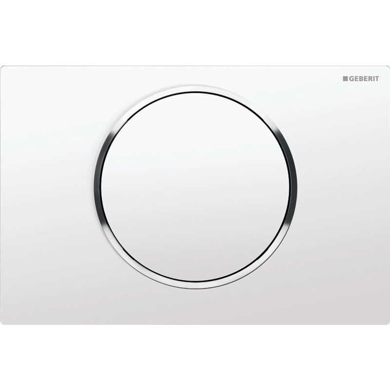 Sigma 10 Placca Di Comando Bianco/cromato lucido/bianco 115.758.KJ.5 - Geberit