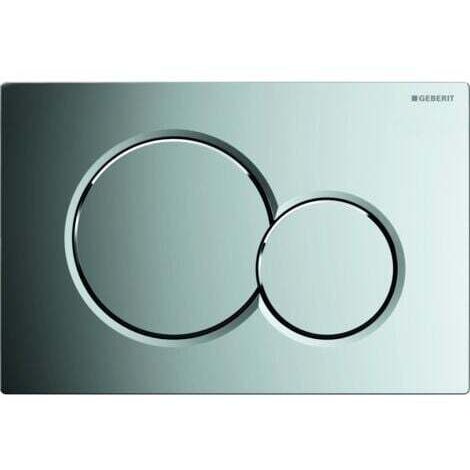 Placca di comando Geberit Sigma01, frontale, cromata lucida, rotonda