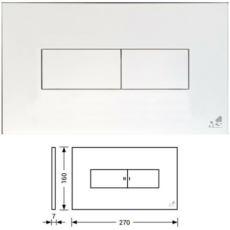 Placca Di Comando Idea TODINI - Azionamento Meccanico - Compatibile con Cassette Linea IDEA - Abs Alta Resistenza - Bianco