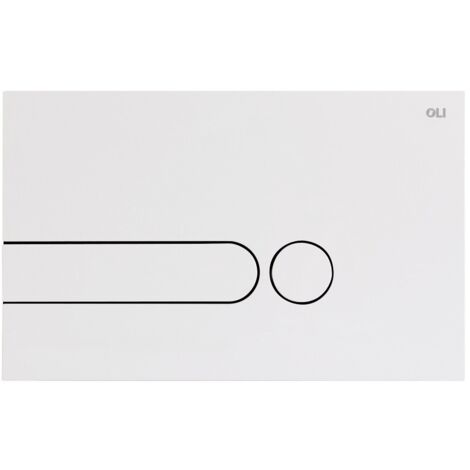 Placca di comando moderna colore bianco per cassette Oli Iplate OL0670001  Bianco