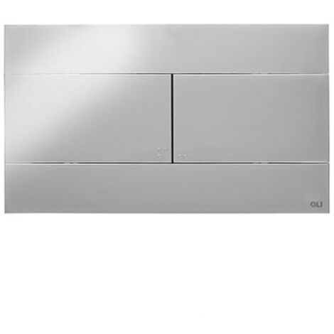 Placca di comando Oli Slim Dual cromo lucido 25,5 cm in ABS con doppio scarico