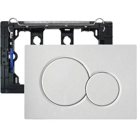ANDYOU Placca di comando, pezzi di ricambio per cassetta, vecchi modelli placca di comando per Geberit Sigma01 UP320 e 300, doppio scarico, 1 pezzo bianco