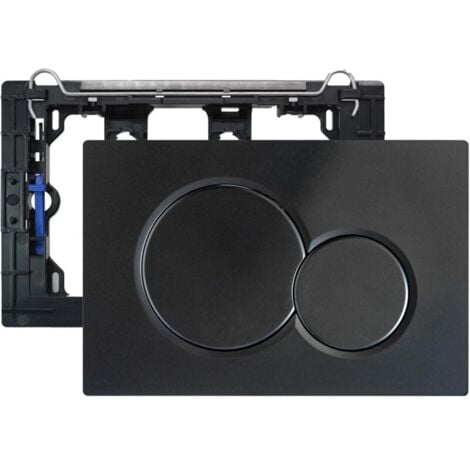 Placca di comando, pezzi di ricambio per cassetta, vecchi modelli placca di comando per Geberit Sigma01 UP320 e 300, doppio scarico, 1 pezzo nero YMYNY
