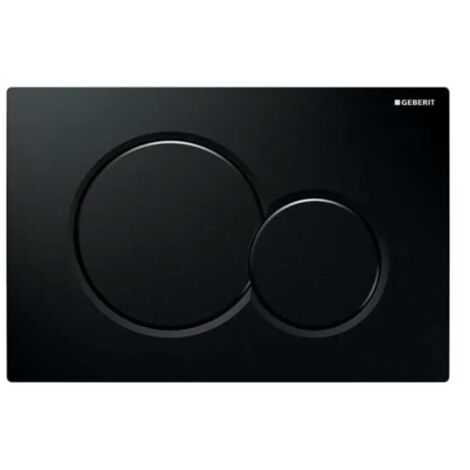 PLACCA DI COMANDO SIGMA01 DOPPIO TASTO  NERO GEBERIT