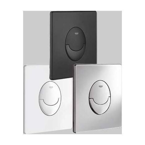 PLACCA DI COMANDO SKATE AIR DOPPIO TASTO NERO OPACO GROHE