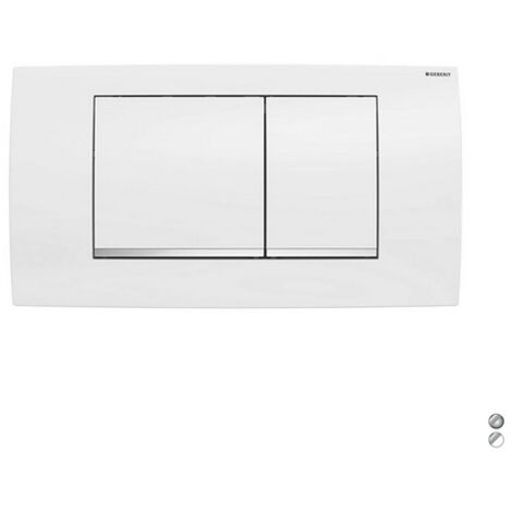 PLACCA DI COPERTURA 2 TASTI PER CASSETTA 110700 NEW Placca:Cromo luc/prof:Cromo sa GEBERIT