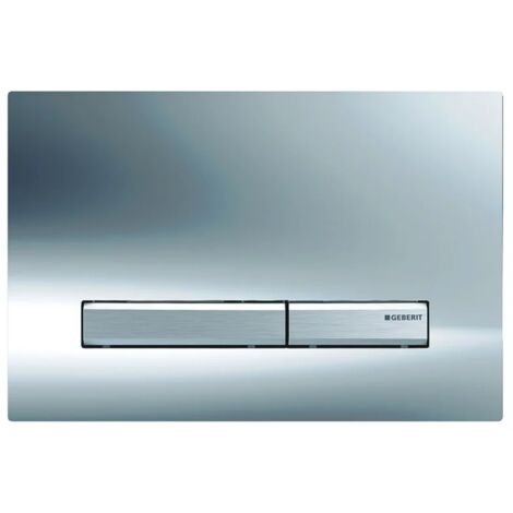 PLACCA DI COPERTURA 2 TASTI SIGMA 50 NEW GEBERIT Cromo Lucido tasti cromati