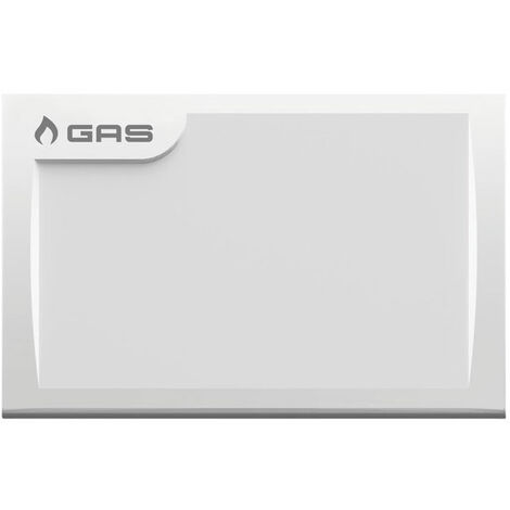 PLACCA DI COPERTURA BIANCA PER VALVOLE INTERCETTAZIONE VECCHIA CONNESSIONE AD U 122X80 MM   TECO Srl