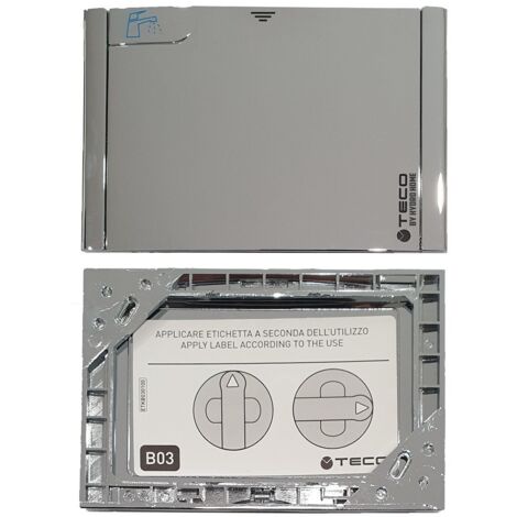 Placca di copertura valvola Acqua Teco B03 Multicolore Cromo lucido