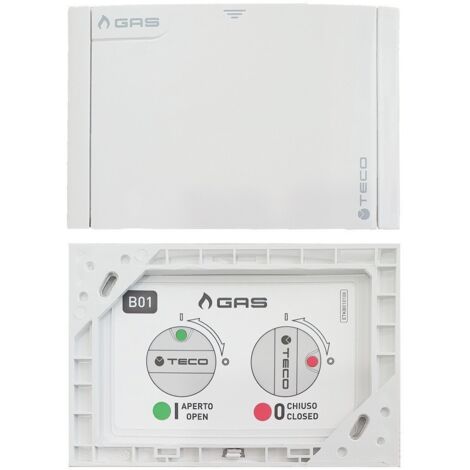 Placca di copertura valvola Gas Teco B01 Multicolore Bianco