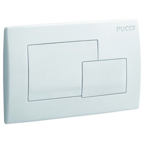 Placca di scarico modello eco finitura cromo 2 pulsanti