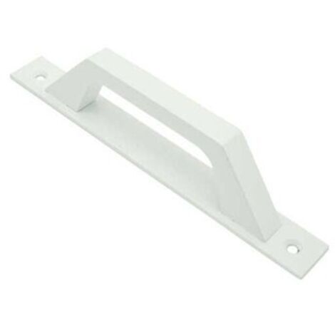PLACCA DIRITTA MANIGLIA 6804 ALLUMINIO ARGENTO