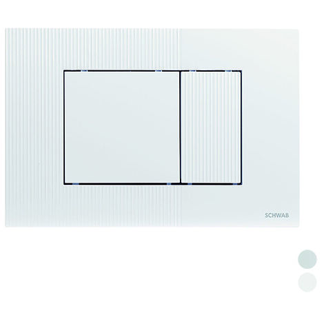 Placca doppio scarico metis  BiancaFLUID