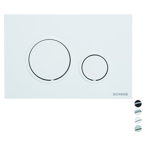 Placca doppio scarico vela  BiancaFLUID