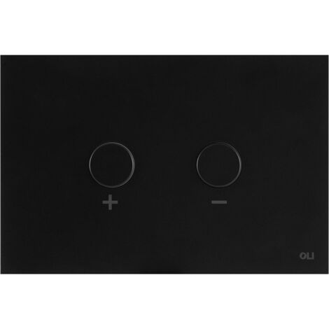 Placca doppio tasto Blink Nero Opaco cassetta incasso Oli