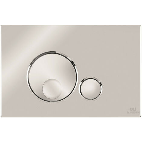 Placca doppio tasto Globe Cromo cassetta incasso Oli