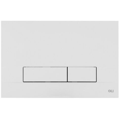 Placca dual per cassetta oli74 plus olipure bianca