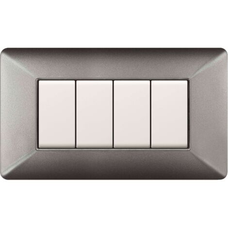 PLACCA EASY MATIX ALLUMINIO NOTTE 4P