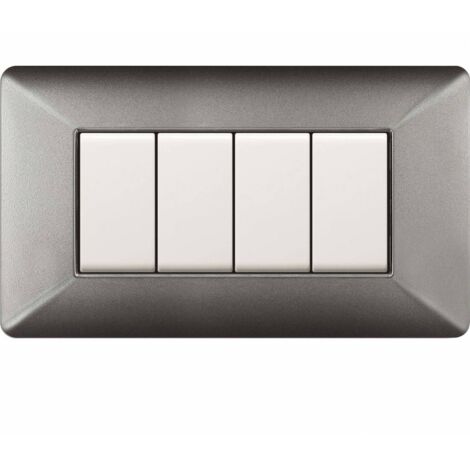 PLACCA EASY MATIX ALLUMINIO NOTTE 4P