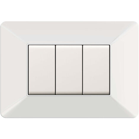 PLACCA EASY MOD. MATIX BIANCA 3P. Prezzo per 1 pezzo.