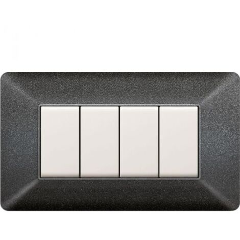PLACCA EASY MOD. MATIX GRIGIO NOTTE 4P