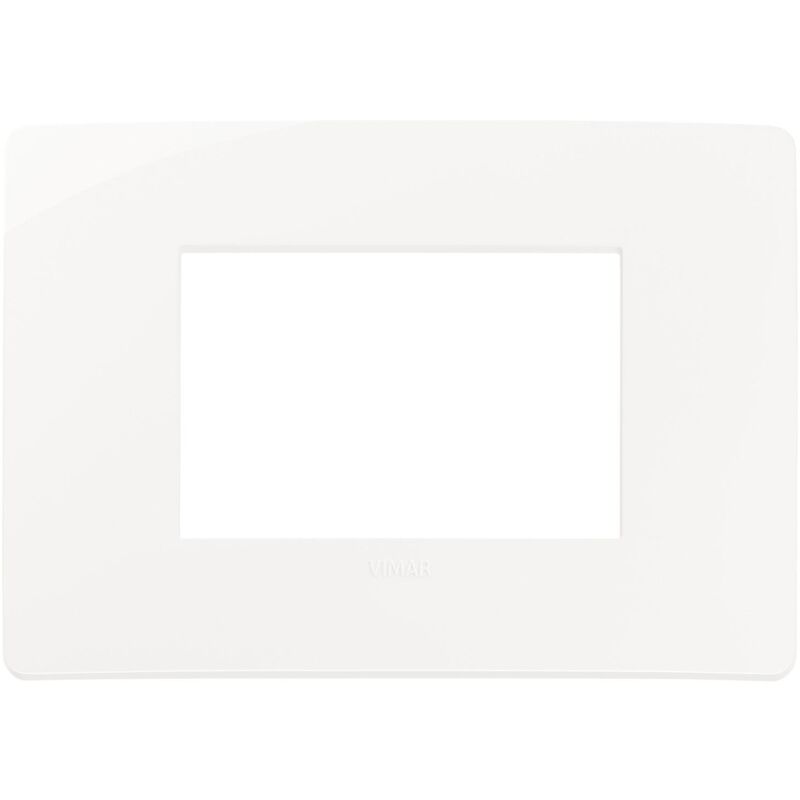 Placca Elettrica 3 Moduli Bianco Vimar 14653u.01 Per Serie Plana