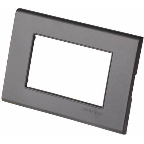Placca Evolution Carrèe Antracite