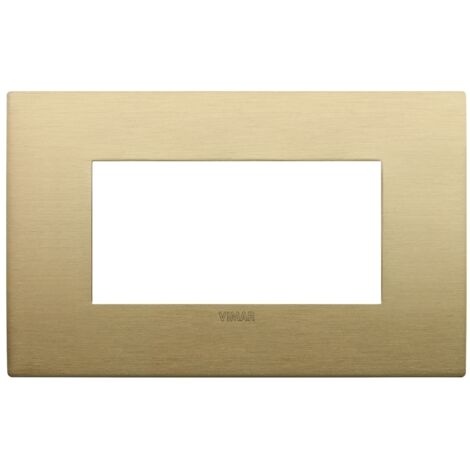 Placca Fit 4M Ottone Spazzolato VIMAR 19954.12.01