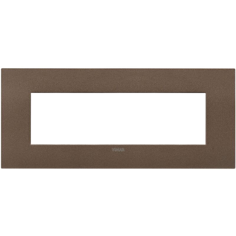 Image of Vimar - 19957.24 Placca Arké fit 7 moduli, metallo, bronzo matt