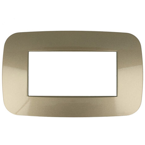 Placca Futura 3M 4M 6M Bronzo Compatibile Bticino Axolute 4 POSTI