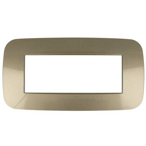 Placca Futura 3M 4M 6M Bronzo Compatibile Bticino Axolute 6 POSTI