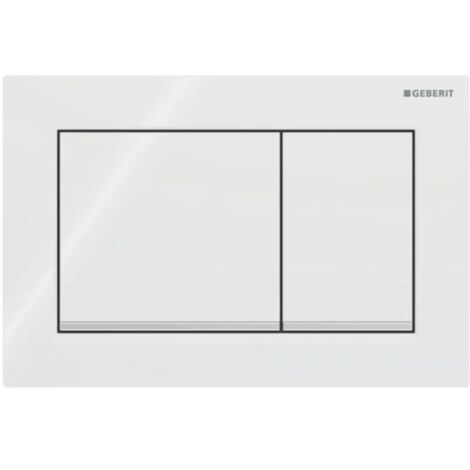 Placca Geberit Omega20 Square Bianco / Cromato Lucido  115.080.KJ.1 Bianco