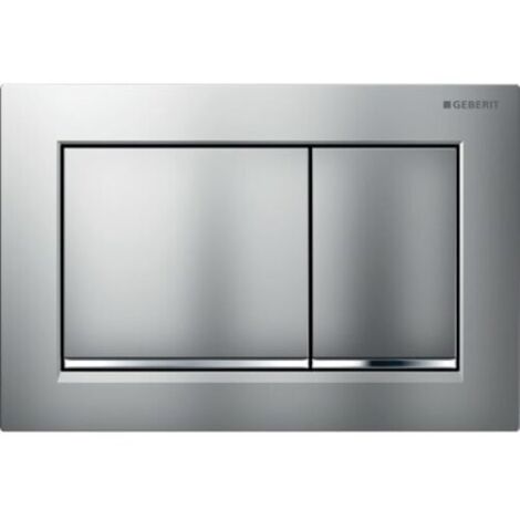 Placca Geberit Omega20 Square Cromato Opaco / Cromato Lucido 115.080.JQ.1 Cromato Lucido