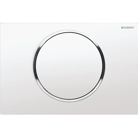 Placca Geberit Sigma10 Round Bianco / Cromato Lucido  115.758.KJ.5 Bianco