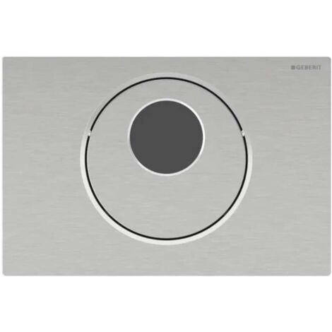 Placca Geberit Sigma10 Round Spazzolato / Lucidato - Comando Wc Elettronico  115.856.SN.6 Acciaio Spazzolato