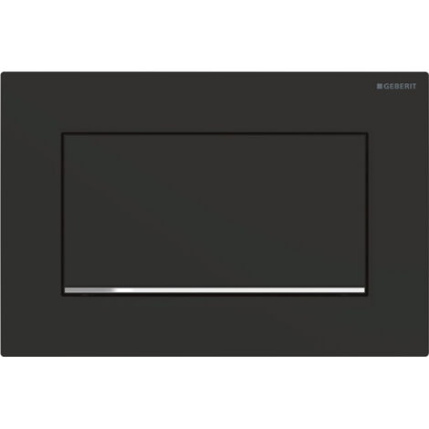 Placca Geberit Sigma10 Square Nero Opaco / Cromato Lucido 115.893.14.1 Nero Opaco