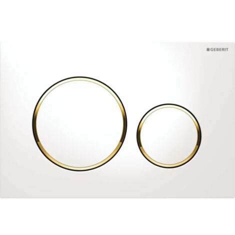 Placca di comando Geberit Sigma20, bianco/oro 115.882.KK.1