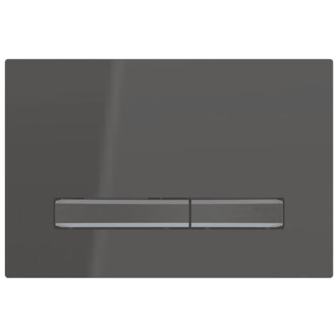 Placca Geberit Sigma50 Square Nero / Nero Cromato Doppio Tasto  115.671.DW.2 Nero