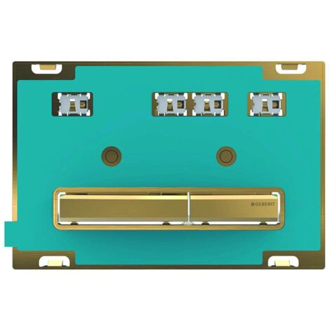 Placca Geberit Sigma50 Square Personalizzabile / Ottone Doppio Tasto  115.672.00.2 Personalizzabile con Materiali Naturali
