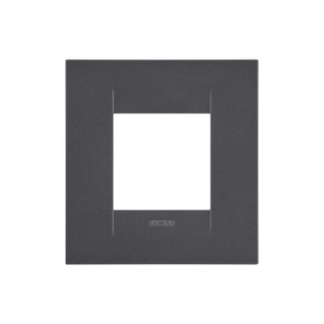 PLACCA GEO INT.2P NERO SATINATO GEWISS GW16422VN