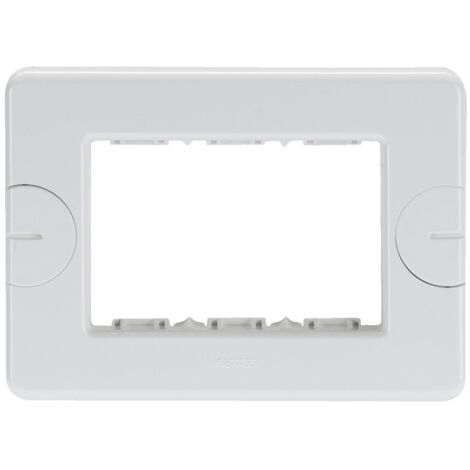Placca Gewiss system bianca autoportante 3 posti GW24003