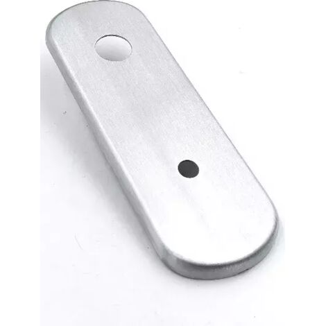 PLACCA GPB CON FORO D.10 X CILINDRO C-POMOLO INT.85 CROMO SATINATO