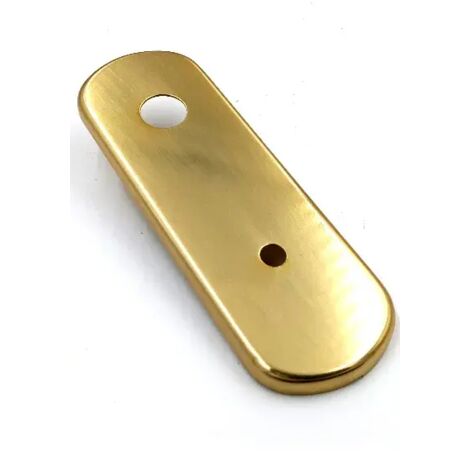 PLACCA GPB CON FORO D.10 X CILINDRO C-POMOLO INT.85 OTTONE LUCIDO