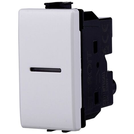 Placca In Alluminio Serie Solar 6P Colore Nero Compatibile Con Bticino Matix
