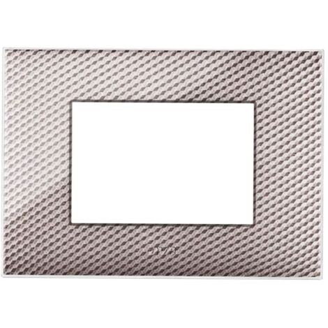 Placca in plastica AVE Young colore carbon chiaro 3D